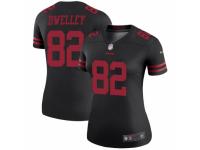 Ross Dwelley Women's San Francisco 49ers Nike Color Rush Jersey - Legend Vapor Untouchable Black