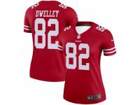 Ross Dwelley Women's San Francisco 49ers Nike Jersey - Legend Vapor Untouchable Scarlet