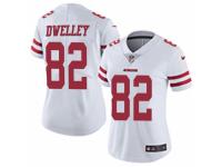 Ross Dwelley Women's San Francisco 49ers Nike Vapor Untouchable Jersey - Limited White