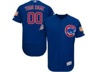 Royal Blue Customized Men Majestic MLB Chicago Cubs Flexbase Collection Jersey
