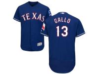 Royal Blue Joey Gallo Men #13 Majestic MLB Texas Rangers Flexbase Collection Jersey