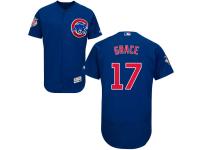 Royal Mark Grace Men #17 Majestic MLB Chicago Cubs Flexbase Collection Jersey