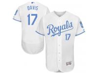 Royals #17 Wade Davis White Flexbase Authentic Collection 2016 Father Day Stitched Baseball Jersey