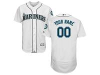 Seattle Mariners Majestic Flexbase Authentic Collection Custom Jersey - White