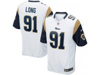 St. Louis Rams Chris Long Youth Road Jersey - White Nike NFL #91 Game