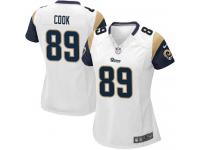 St. Louis Rams Jared Cook Women's Road Jersey - White Nike NFL #89 Game