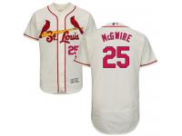 St.Louis Cardinals #25 Mark McGwire Cream Flexbase Authentic Collection Stitched Baseball Jersey