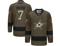 Stars #7 Neal Broten Green Salute to Service Stitched NHL Jersey