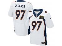 Super Bowl 50 Men Nike NFL Denver Broncos #97 Malik Jackson Authentic Elite Road White Jersey