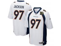 Super Bowl 50 Men Nike NFL Denver Broncos #97 Malik Jackson Road White Game Jersey