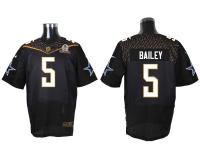 Super Bowl 50 Nike Dallas Cowboys #5 Dan Bailey Men Elite Black Jerseys