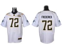 Super Bowl 50 Nike Dallas Cowboys #72 Travis Frederick Men Elite White Jerseys