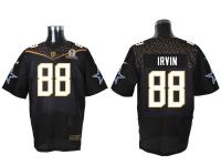Super Bowl 50 Nike Dallas Cowboys #88 Michael Irvin Men Elite Black Jerseys