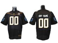 Super Bowl 50 Nike Indianapolis Colts Customized Men Elite Black Jerseys