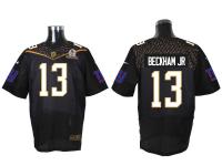 Super Bowl 50 Nike New York Giants #13 Odell Beckham Jr Men Elite Black Jerseys