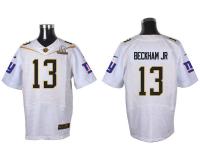 Super Bowl 50 Nike New York Giants #13 Odell Beckham Jr Men Elite White Jerseys