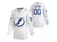 Tampa Bay Lightning #00 Custom 2020 NHL All-Star Game White Jersey Men's