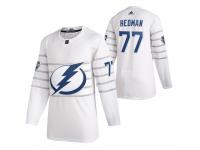 Tampa Bay Lightning #77 Victor Hedman 2020 NHL All-Star Game White Jersey Men's