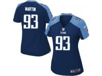 Tennessee Titans Mike Martin Women's Alternate Jersey - Navy Blue Nike NFL #93 Game