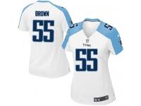 Tennessee Titans Zach Brown Women's Road Jersey - White Nike NFL #55 Game