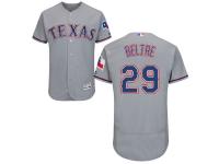Texas Rangers #29 Adrian Beltre Grey Flexbase Authentic Collection Stitched Baseball Jersey