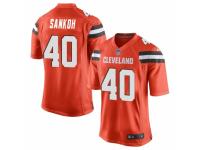 Tigie Sankoh Men's Cleveland Browns Nike Alternate Jersey - Game Orange