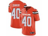 Tigie Sankoh Men's Cleveland Browns Nike Alternate Vapor Untouchable Jersey - Limited Orange