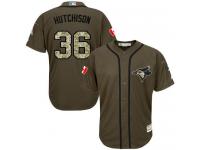 Toronto Blue Jays #36 Drew Hutchison Green Salute to Service Stitched Baseball Jersey