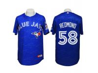 Toronto Blue Jays #58 Todd Redmond Conventional 3D Version Blue Jersey