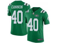 Trenton Cannon Limited Green Men's Jersey - Football New York Jets #40 Rush Vapor Untouchable