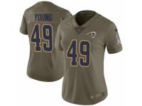 Trevon Young Women's Los Angeles Rams Nike 2017 Salute to Service Jersey - Limited Green