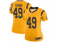 Trevon Young Women's Los Angeles Rams Nike Color Rush Jersey - Legend Gold