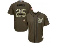 Twins #25 Byron Buxton Green Salute to Service Stitched Baseball Jersey