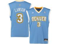 Ty Lawson Denver Nuggets adidas Replica Road Jersey - Light Blue