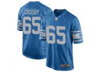 Tyrell Crosby Detroit Lions Men's Game Throwback Vapor Untouchable Nike Jersey - Blue