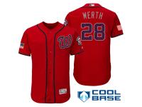 Washington Nationals #28 Jayson Werth Red Stars & Stripes 2016 Independence Day Cool Base Jersey