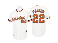 White 1970 Throwback Jim Palmer Men #22 Mitchell And Ness MLB Baltimore Orioles Jersey