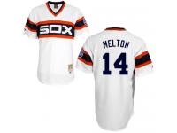 White 1983 Throwback Bill Melton Men #14 Mitchell And Ness MLB Chicago White Sox Jersey