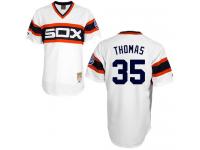 White 1983 Throwback Frank Thomas Men #35 Mitchell And Ness MLB Chicago White Sox Jersey