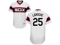 White Adam LaRoche Men #25 Majestic MLB Chicago White Sox Flexbase Collection Jersey