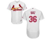 White Aledmys Diaz Men #36 Majestic MLB St. Louis Cardinals Flexbase Collection Jersey