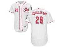White Anthony DeSclafani Men #28 Majestic MLB Cincinnati Reds Flexbase Collection Jersey