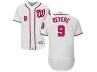 White Ben Revere Men #9 Majestic MLB Washington Nationals Flexbase Collection Jersey