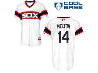 White Bill Melton Men #14 Majestic MLB Chicago White Sox Cool Base Alternate Jersey