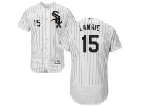 White-Black Brett Lawrie Men #15 Majestic MLB Chicago White Sox Flexbase Collection Jersey