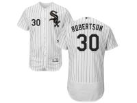 White-Black David Robertson Men #30 Majestic MLB Chicago White Sox Flexbase Collection Jersey