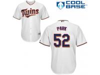 White Byung-Ho Park Men #52 Majestic MLB Minnesota Twins Cool Base Home Jersey