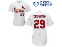 White Chris Carpenter Men #29 Majestic MLB St. Louis Cardinals Cool Base Home Jersey