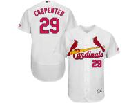 White Chris Carpenter Men #29 Majestic MLB St. Louis Cardinals Flexbase Collection Jersey