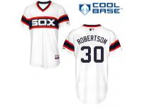 White David Robertson Men #30 Majestic MLB Chicago White Sox Cool Base Alternate Jersey